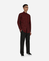 Comme Des Garçons Shirt Shirt Woven Stripes Red Shirts Longsleeve FI-B017 1