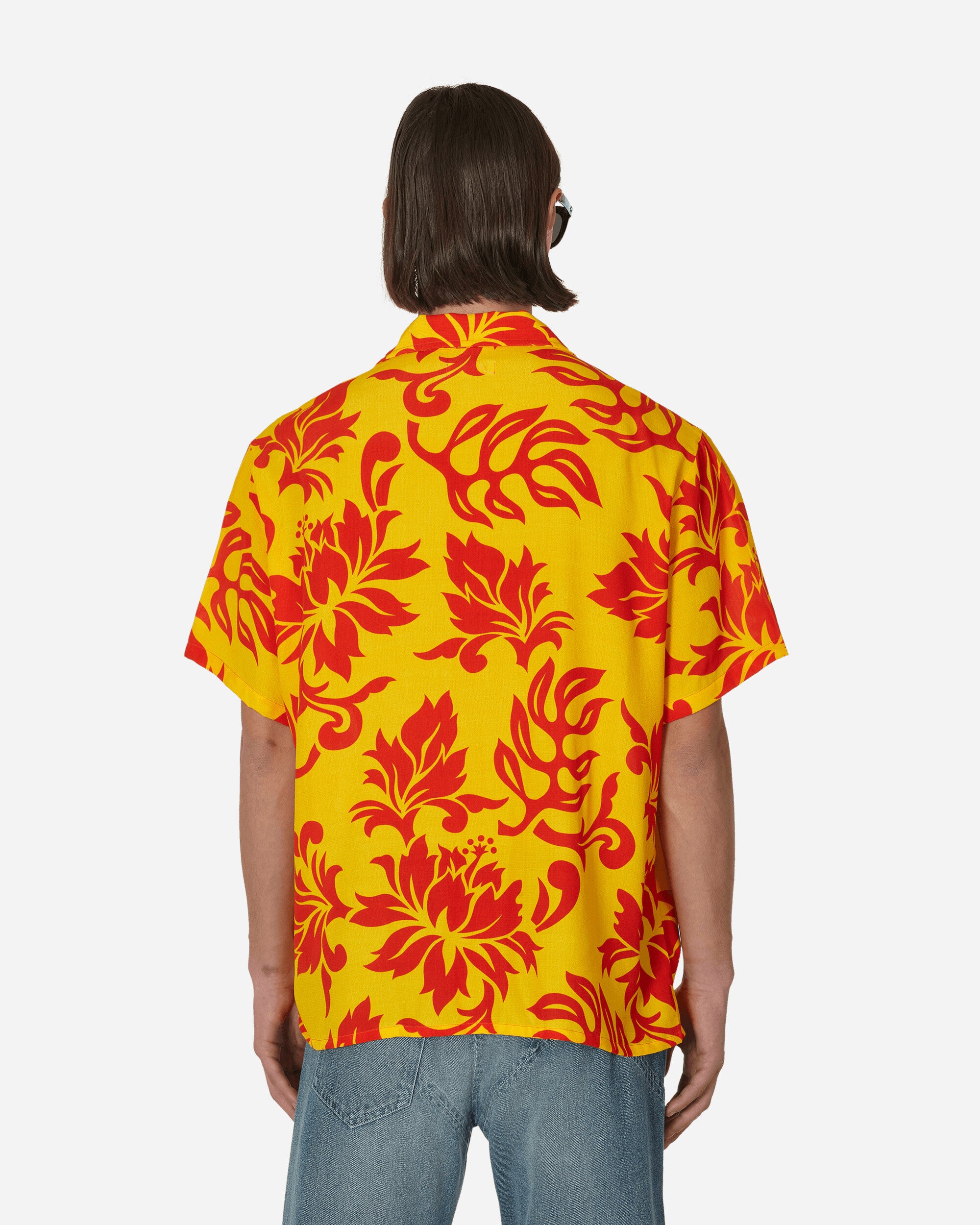 ERL Printed Short Sleeve Shirt Erl Tropical Flowers Shirts Shortsleeve Shirt ERL06B003  1