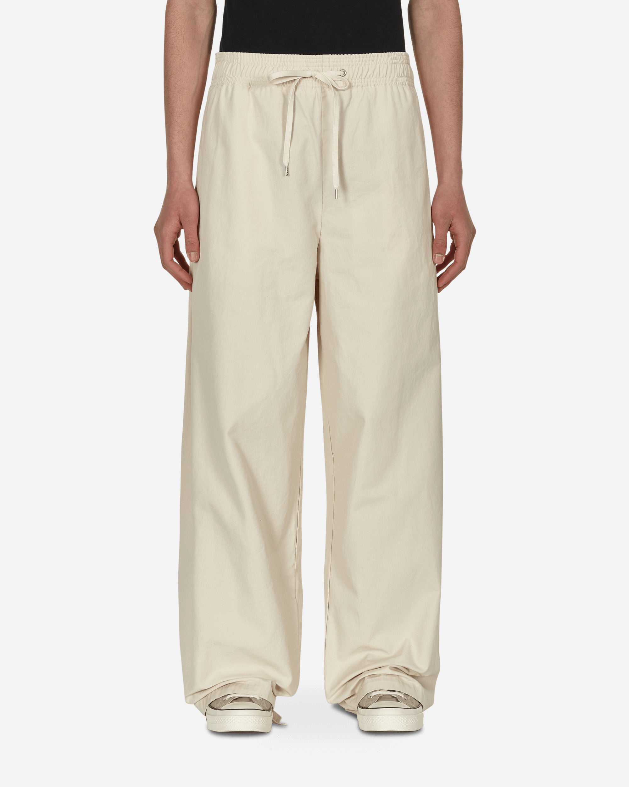 Instrumental No Side Seam Easy Wide Pants White Pants Trousers I07PT011 WHITE