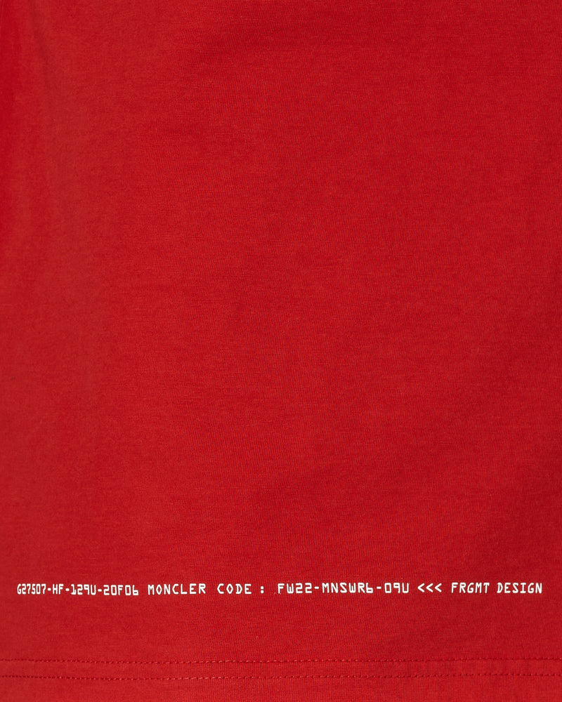 Moncler Genius T-Shirt Red T-Shirts Shortsleeve 8C00003M2353 45R