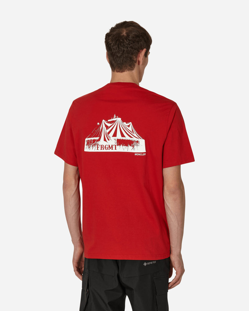 Moncler Genius T-Shirt Red T-Shirts Shortsleeve 8C00003M2353 45R