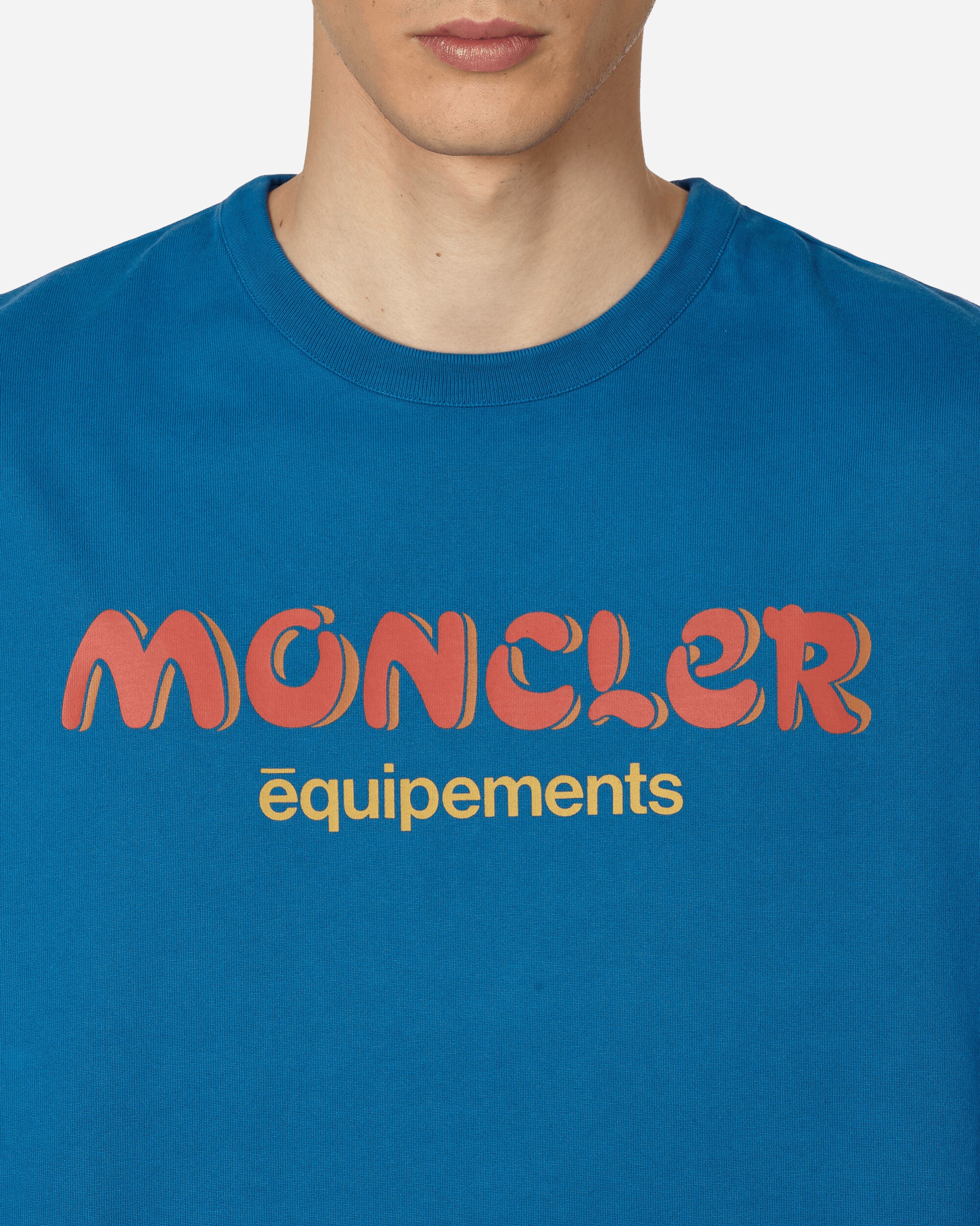 Moncler Genius T-Shirt X Salehe Bembury Blue T-Shirts Shortsleeve 8C00001M3236 778