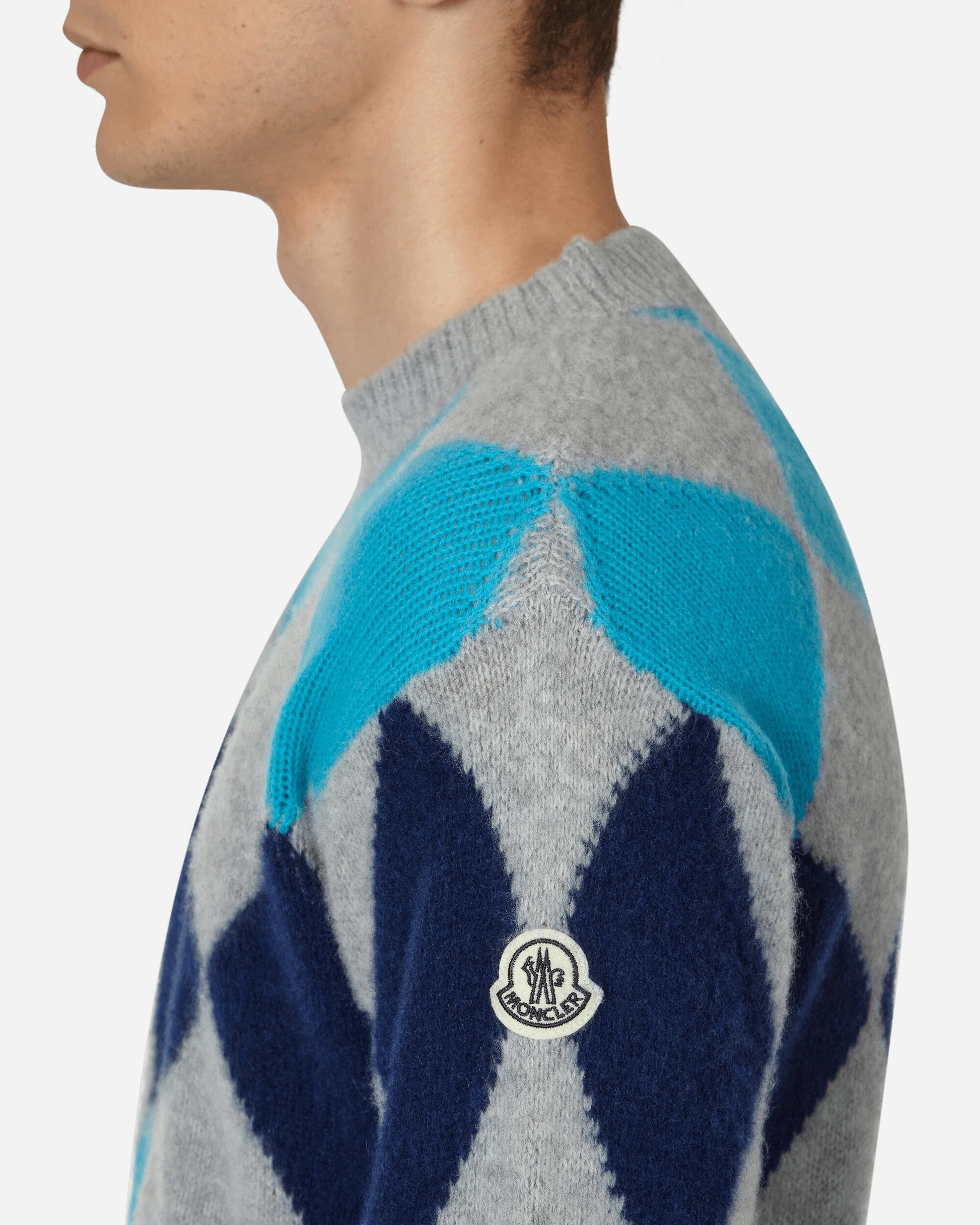 Moncler Genius Crewneck Sweater X Fragment Blue Knitwears Sweaters 9C00001M1127 P07