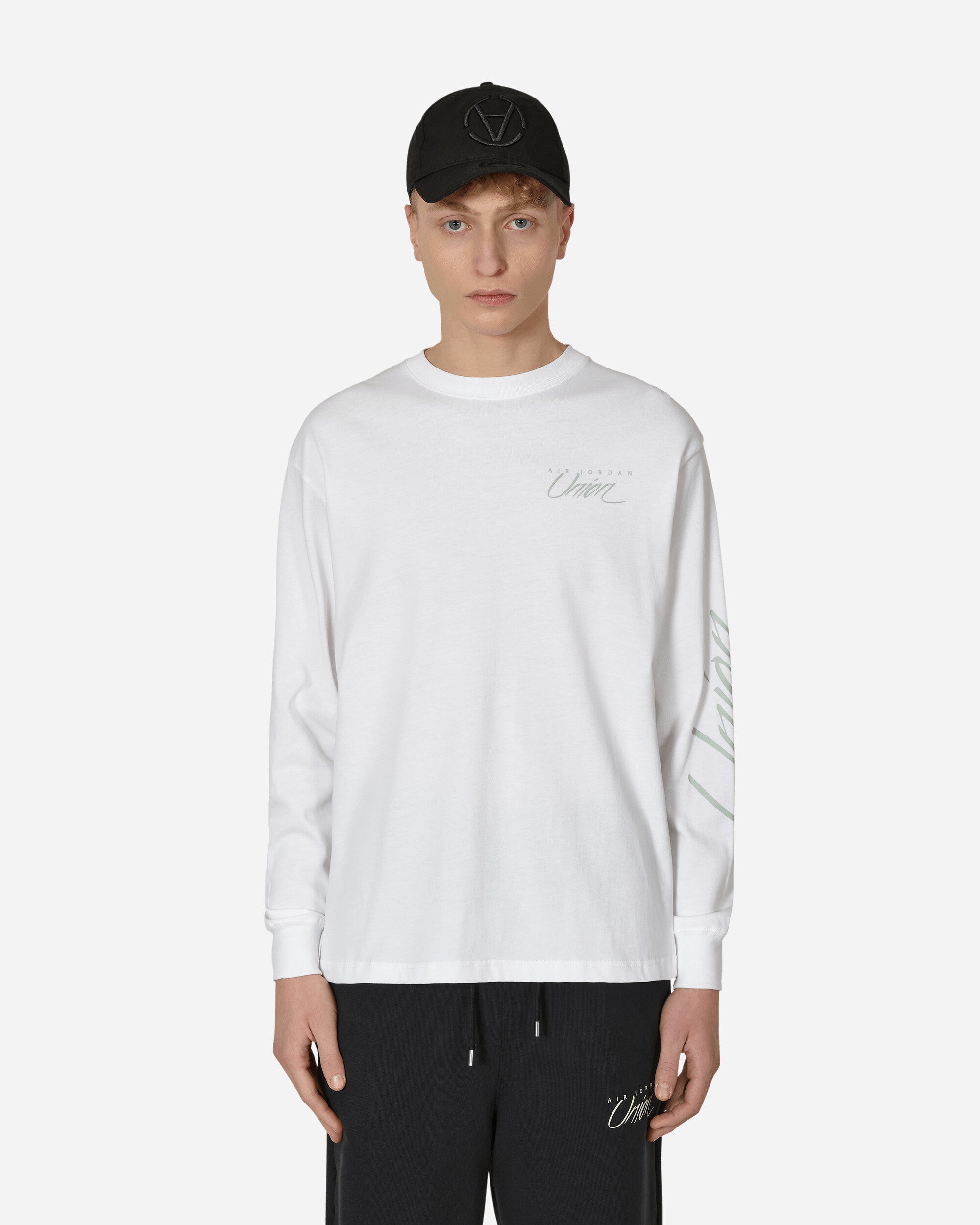 Nike Jordan Union Ls Tee White/Grey Haze T-Shirts Longsleeve DV7341-100