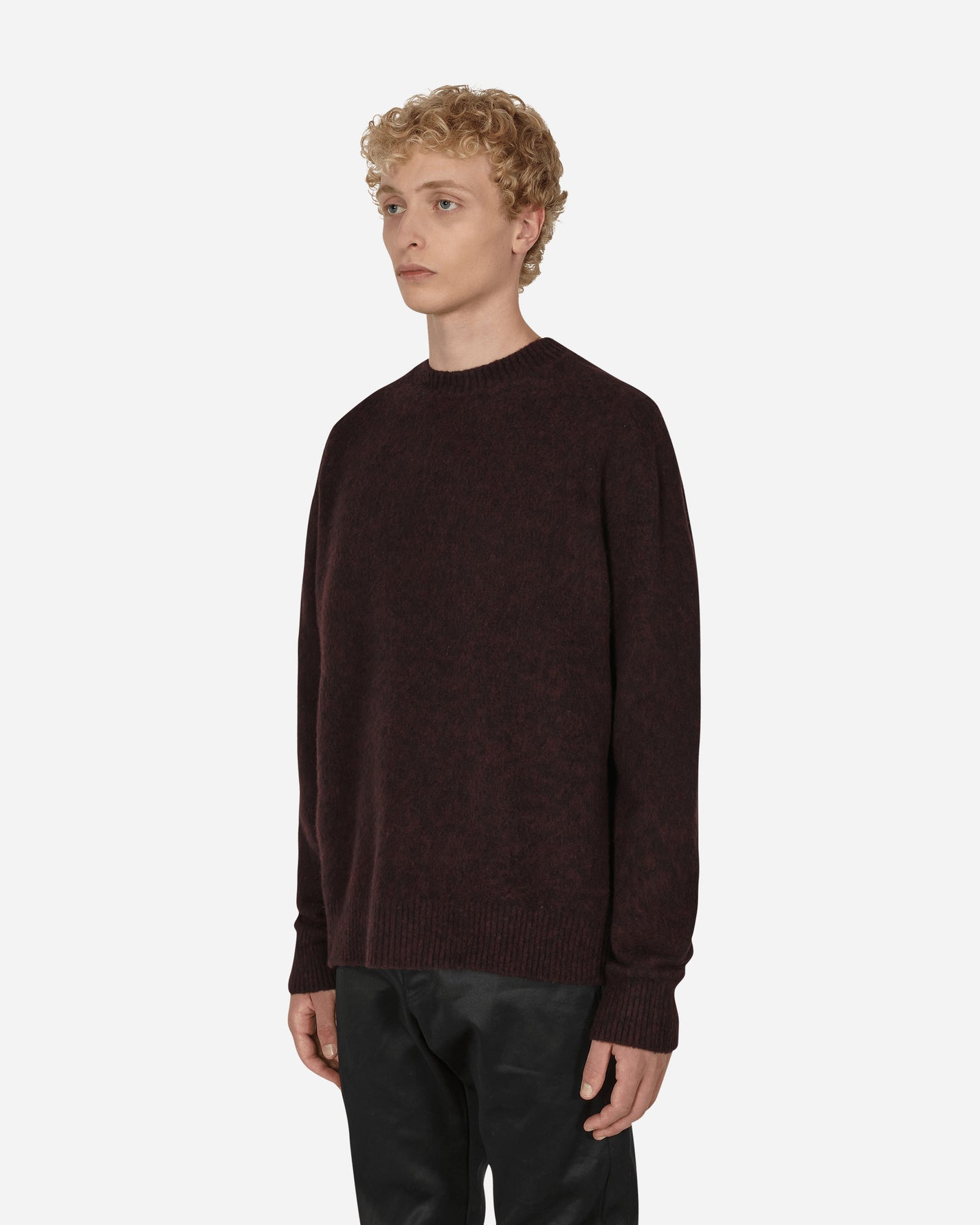 OAMC Whistler Crewneck Burgundy/Black Knitwears Sweaters 22A28OAK09 007