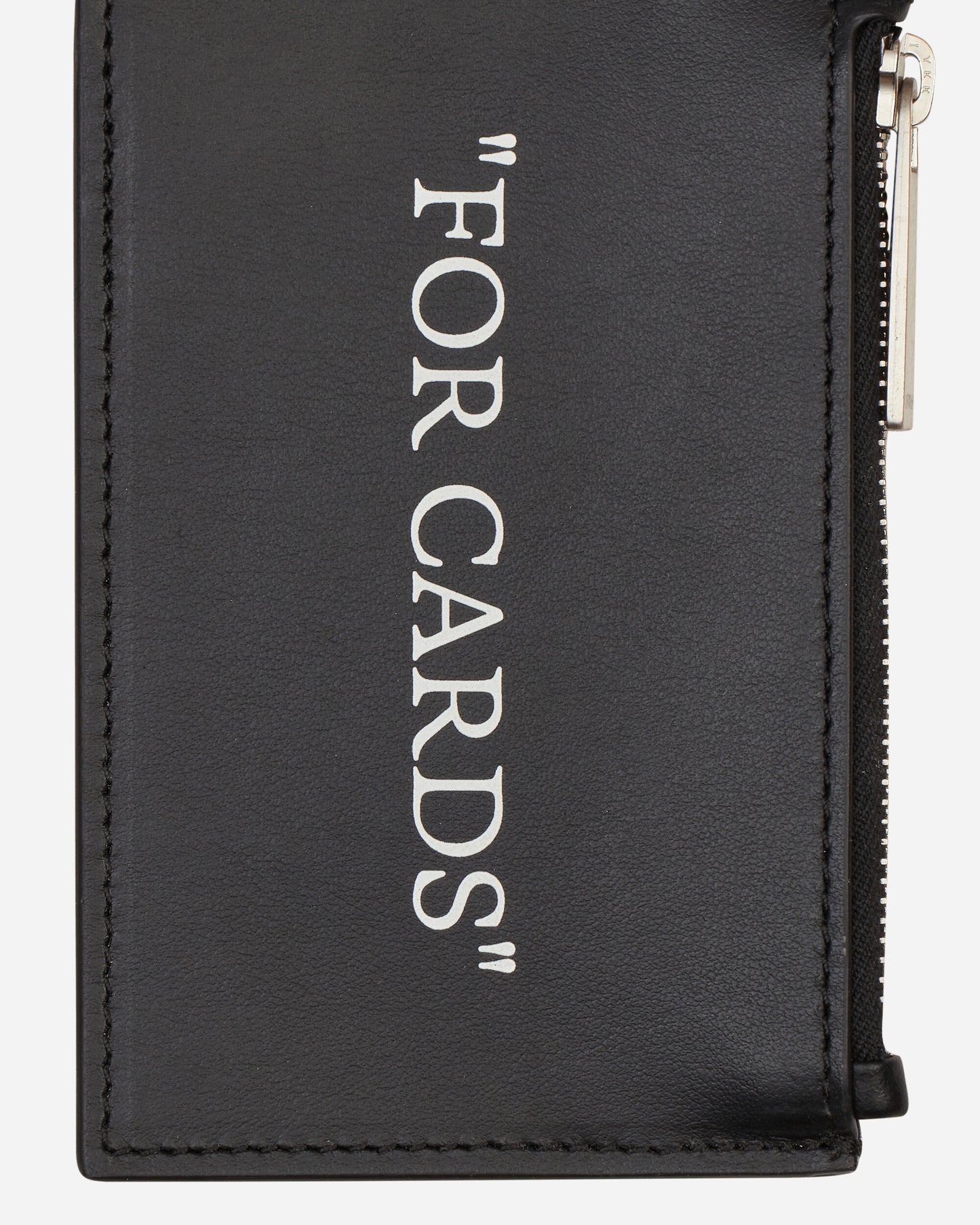 Off-White Quote Bookish Key Ring Card Case Black/White Wallets and Cardholders Cardholders OMND070F23LEA001 1001