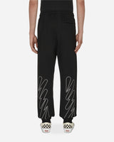 Off-White Wave Outl Diag Slim Sweatpant Black White Knitwears Sweaters OMCH029F22FLE008 1001