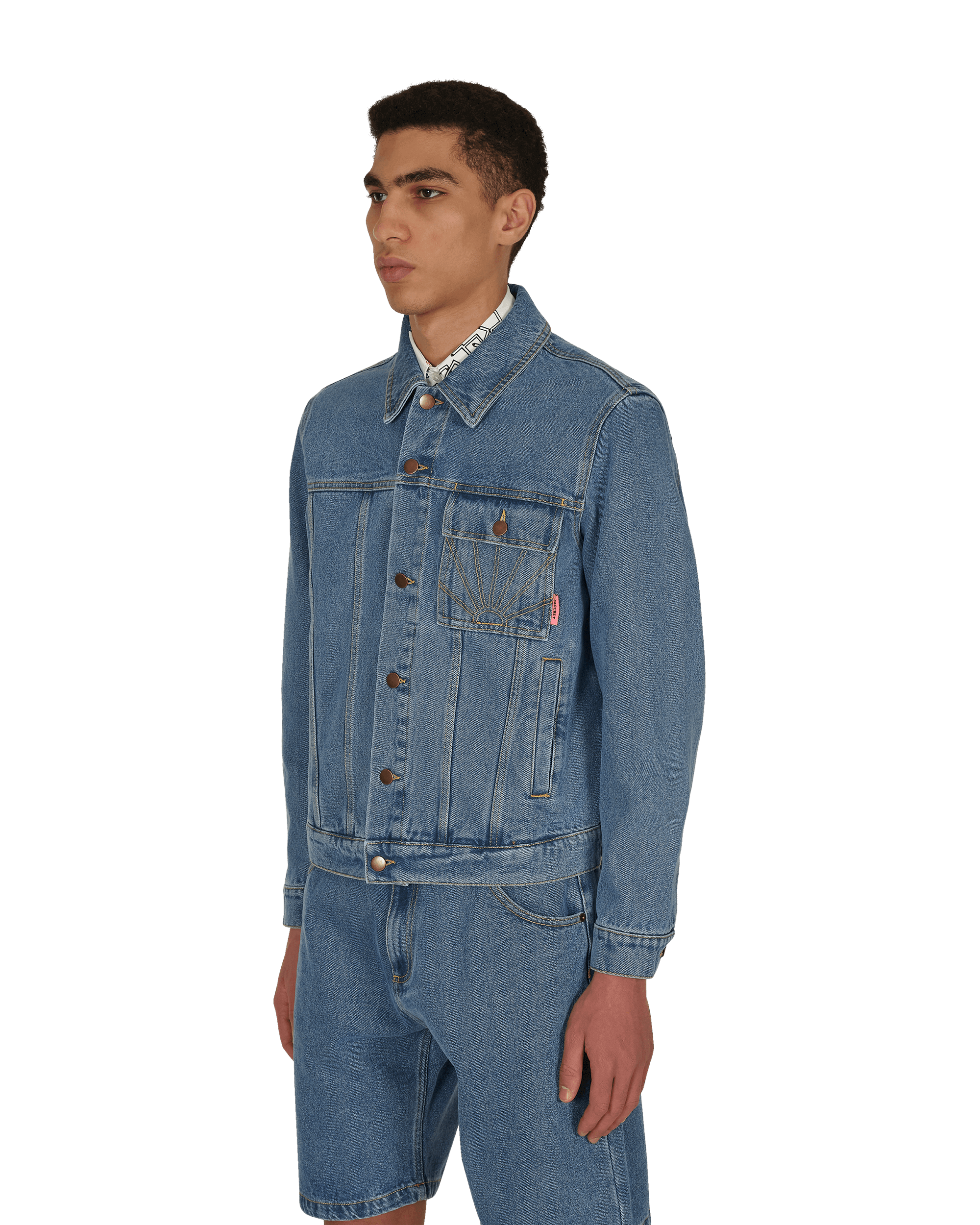 Paccbet Long Blue Coats and Jackets Denim Jackets PACC8J005 2