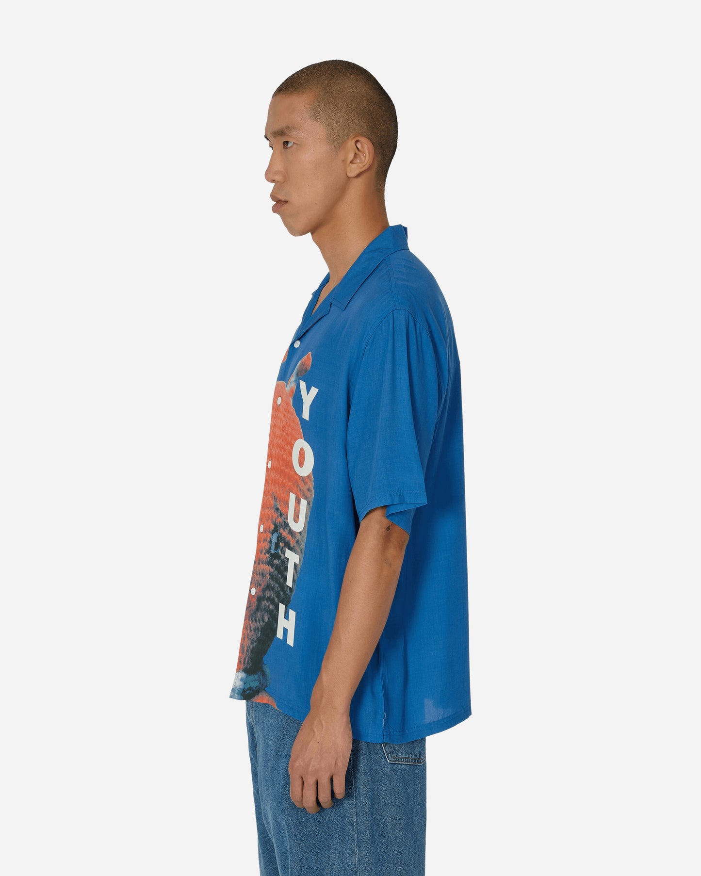 Pleasures Alien Camp Collar Shirt Blue Shirts Shortsleeve Shirt P23SY010 BLUE