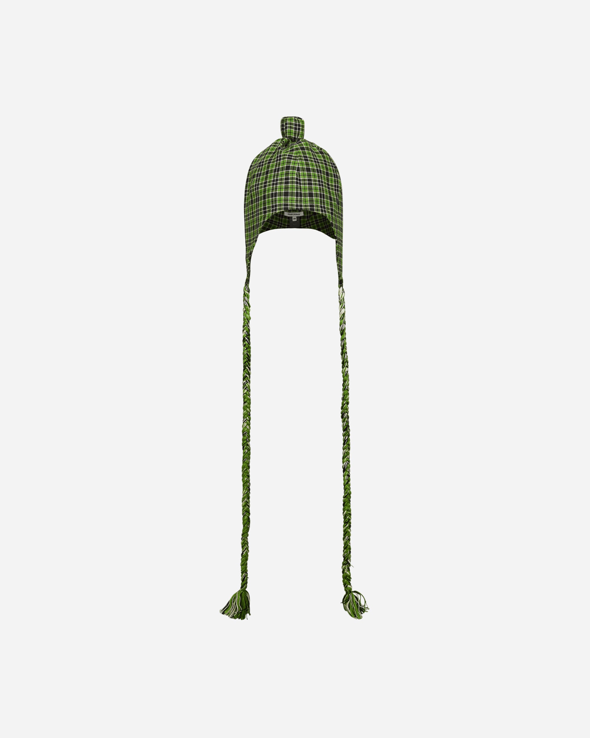 Priscavera Wmns Brushed Wool Hat Green Tartan Hats Beanies 009024-156 GT
