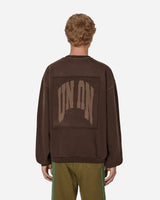 Slam Jam Boxy Crewneck Brown Sweatshirts Crewneck SBM0018FA10 BRW0001