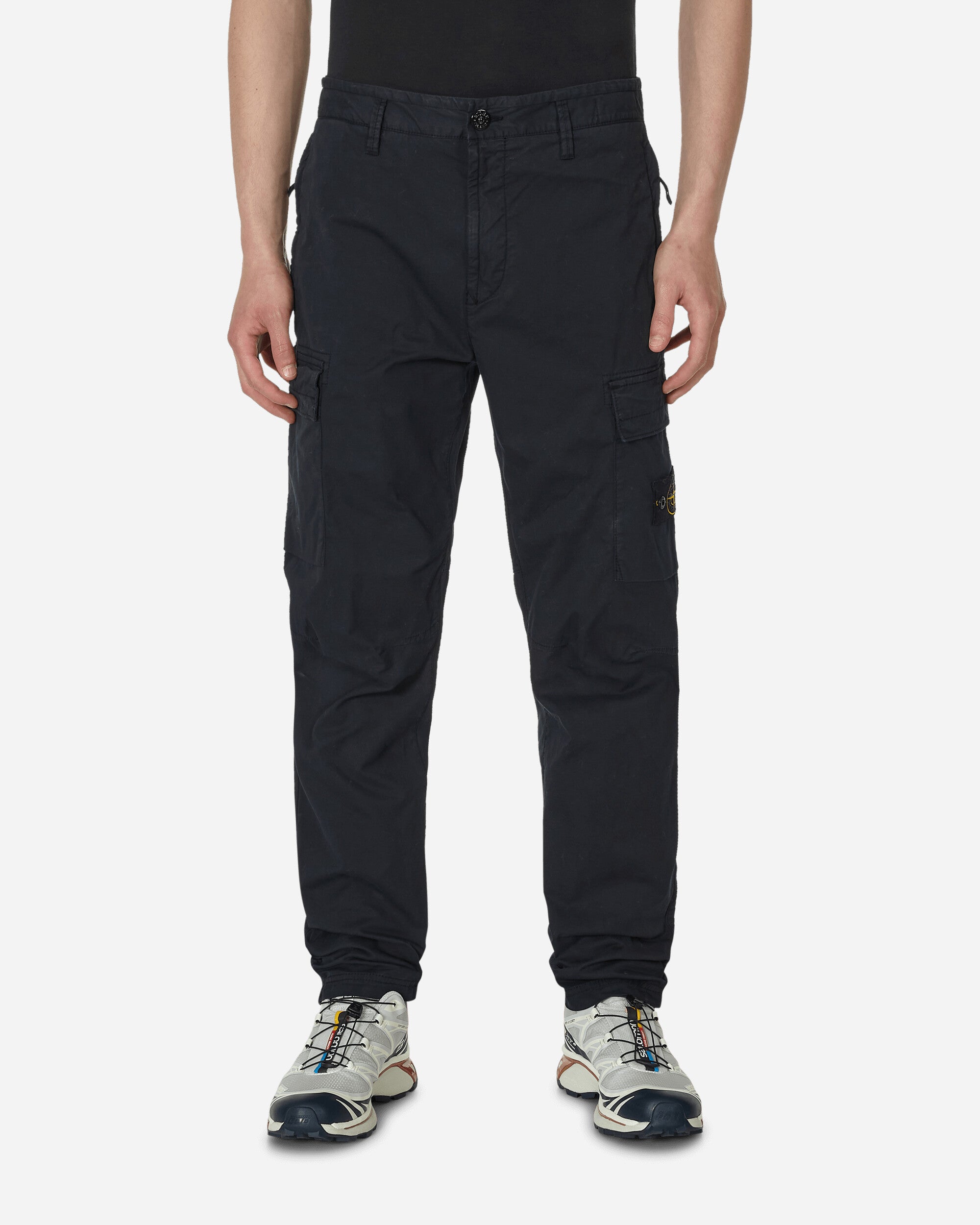 Regular Tapered Cargo Trousers Blue