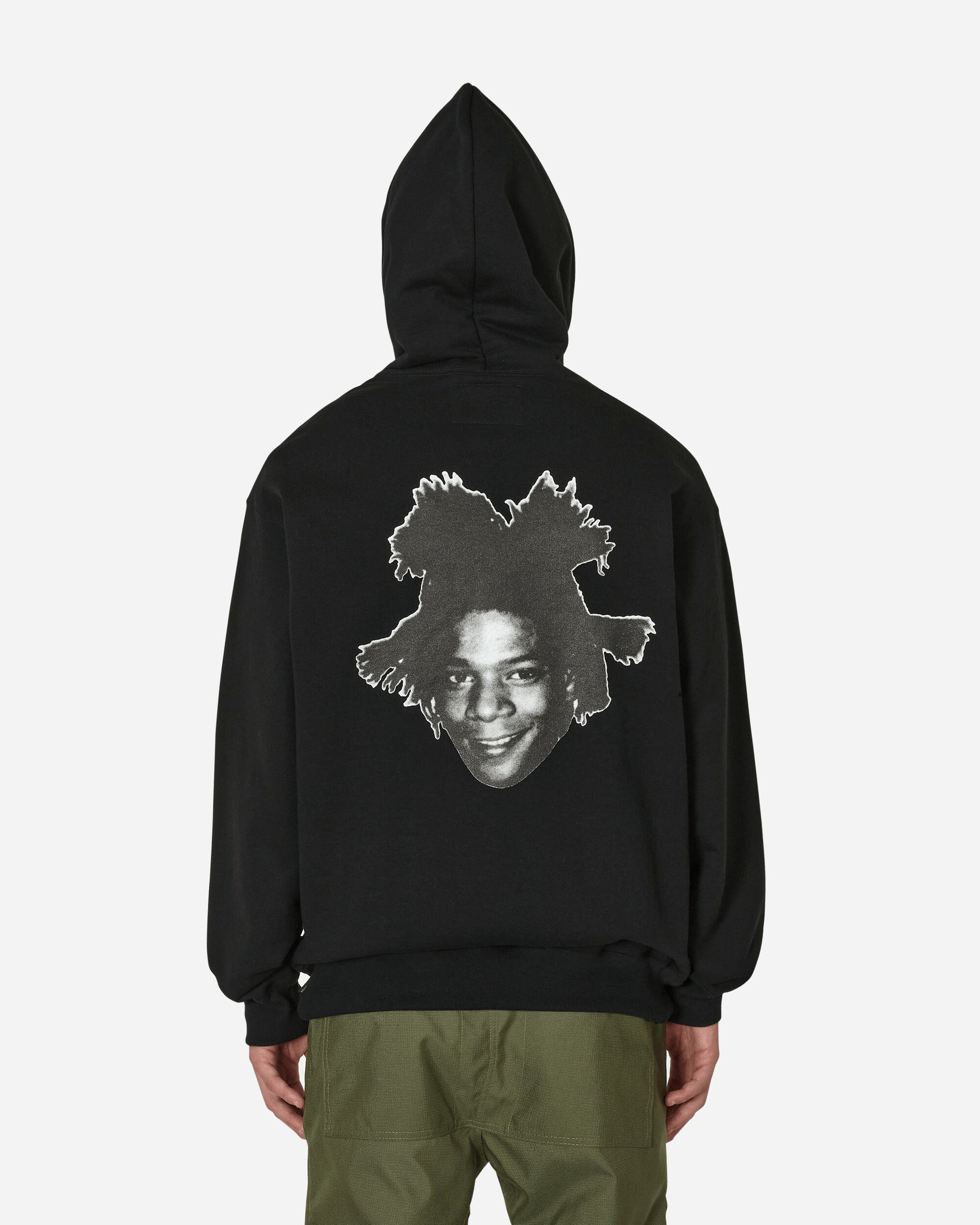 WACKO MARIA Jean-Michel Basquiat / Heavy Weight Pullover Hooded Sweat Shirt Black Sweatshirts Hoodies BASQUIAT-WM-SS03 1