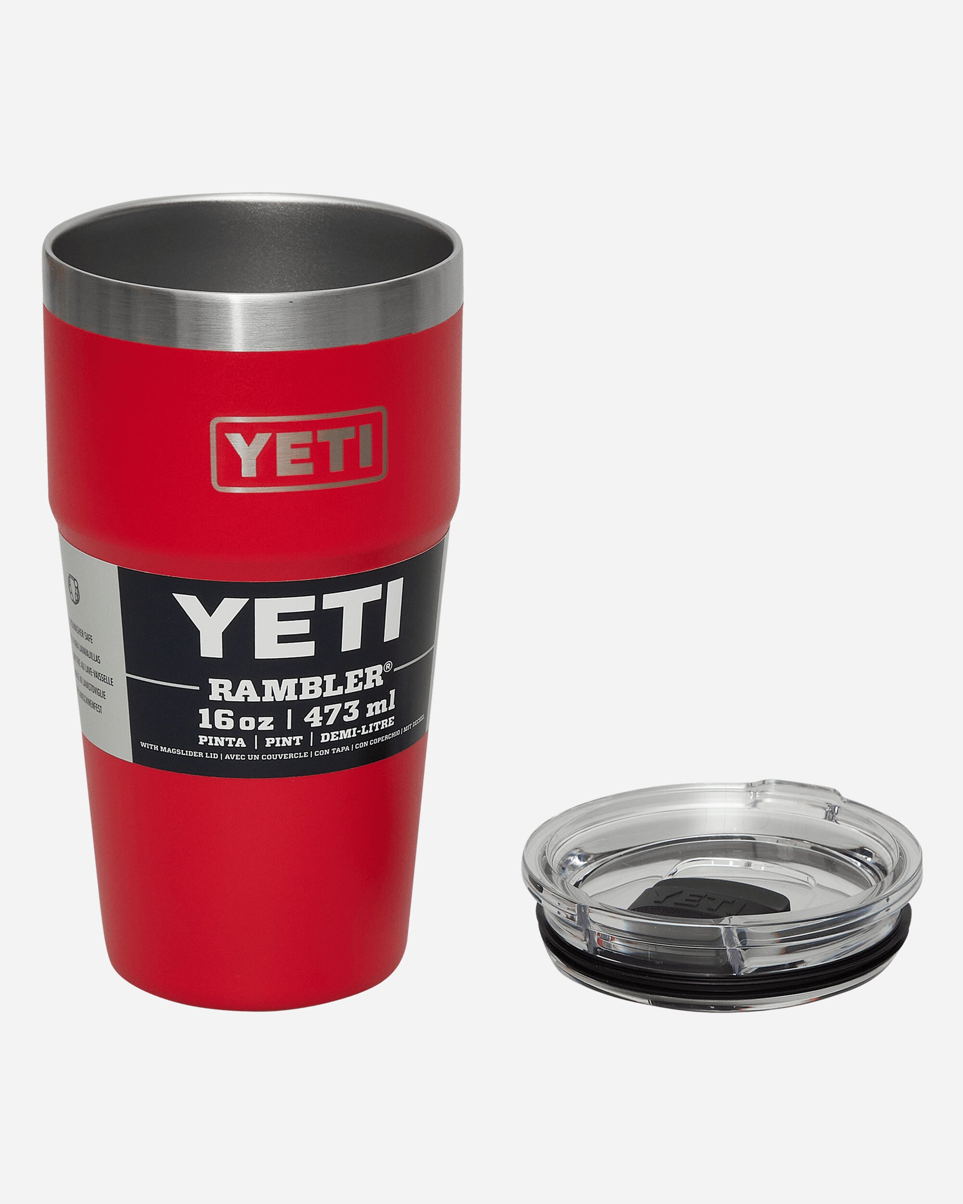 YETI Single 16 Oz Stackable Cup Rescue Red Equipment Bottles and Bowls 0322 SPR