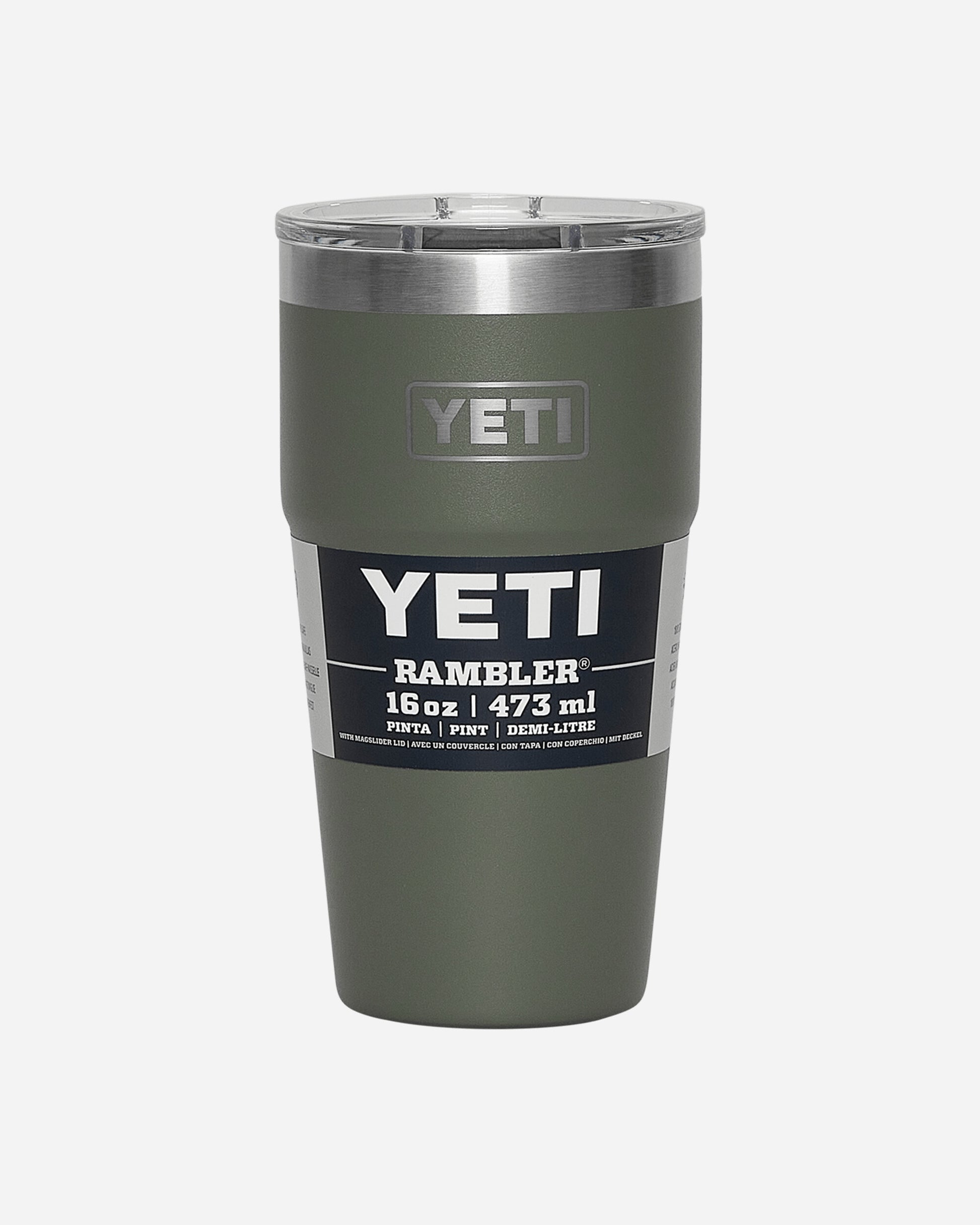 YETI Rambler Pint 16Oz Camp Green Equipment Bottles and Bowls 0322 F23G