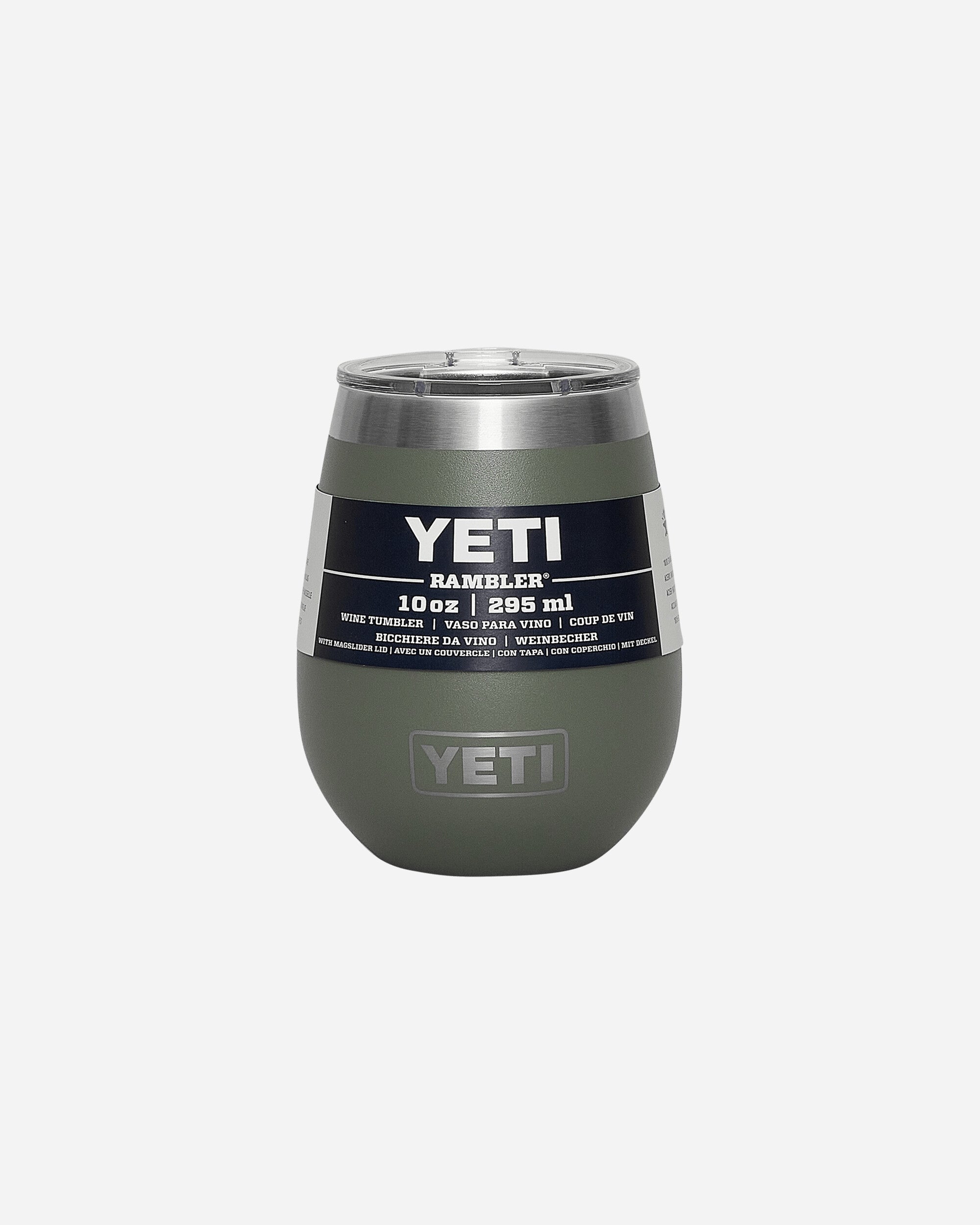 YETI Rambler Wine Tumbler 10Oz Camp Green Equipment Bottles and Bowls 0303 F23G