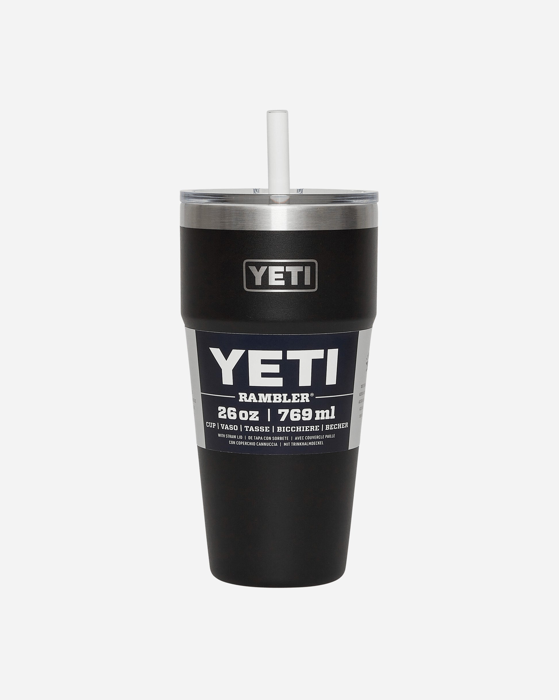 Yeti Rambler Straw Cup BLACK Equipment Bottles and Bowls 0325 BLK
