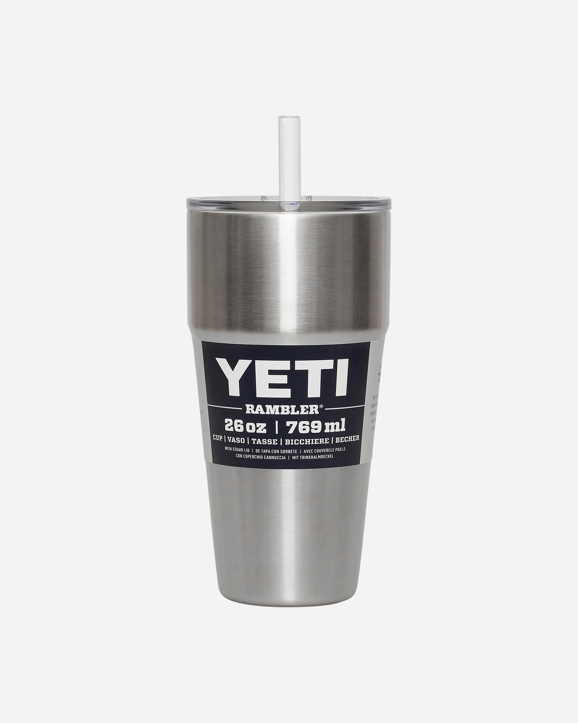 Yeti Rambler Straw Cup STAINLESS STEEL Equipment Bottles and Bowls 0325 STS